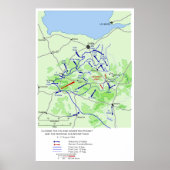 第2次世界大戦ファレーズポケットマップ ポスター (正面)