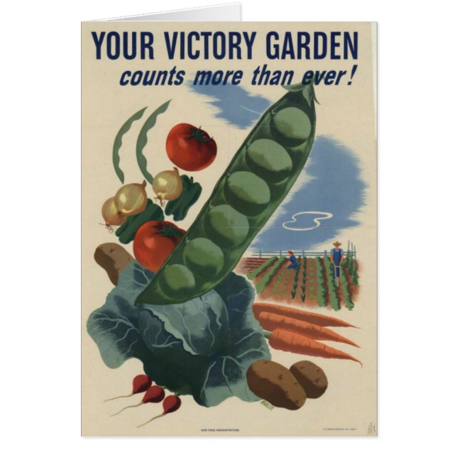 第2次世界大戦ポスターVictory Garden (正面)