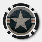 第2次世界大戦ヴィンテージ航空隊スター ポーカーチップ (裏面)