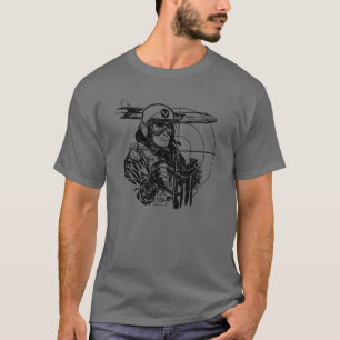 第2次世界大戦ヴィンテージWWII軍隊パイロット – 第2次世界大戦ボンベ Tシャツ
