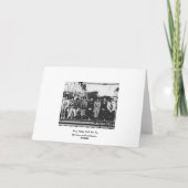 第2次世界大戦中の女性の歓迎グループ カード (裏面)