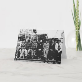 第2次世界大戦中の女性の歓迎グループ カード