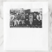 第2次世界大戦中の女性の歓迎グループ 長方形シール (バッグ)