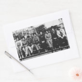 第2次世界大戦中の女性の歓迎グループ 長方形シール (封筒)