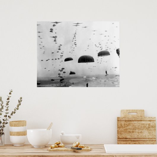 第2次世界大戦中の空中絵画飛行 ポスター (キッチン)