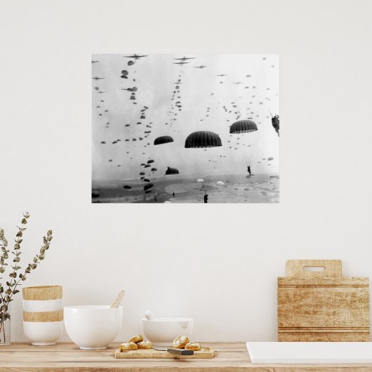 第2次世界大戦中の空中絵画飛行 ポスター (キッチン)