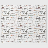 第2次世界大戦兵器パターン ラッピングペーパー (フラット)