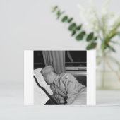 第2次世界大戦兵士の昼寝， 1943 ポストカード (スタンド正面)