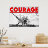 第2次世界大戦勇気 – F6F-3 Hellcat ポスター (キッチン)