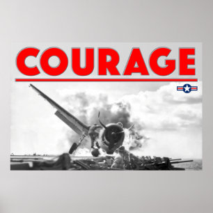 第2次世界大戦勇気 – F6F-3 Hellcat ポスター