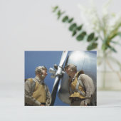 第2次世界大戦海兵隊飛行士 ポストカード (スタンド正面)