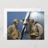 第2次世界大戦海兵隊飛行士 ポストカード (正面/裏面)