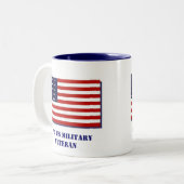 第2次世界大戦米国の軍隊の退役軍人 ツートーンマグカップ (正面左)