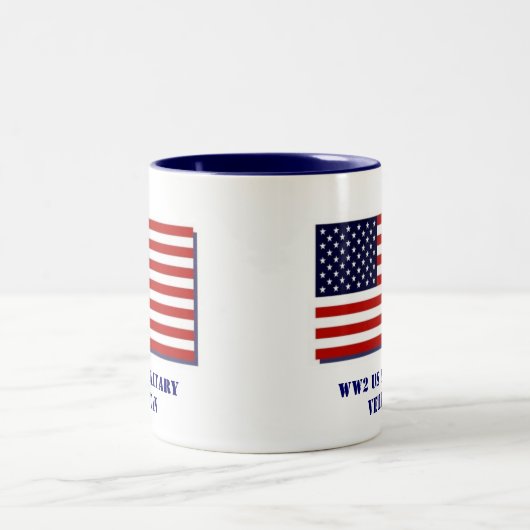 第2次世界大戦米国の軍隊の退役軍人 ツートーンマグカップ (中央)