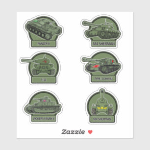 第2次世界大戦軍隊タンクシール – Olive Green シール