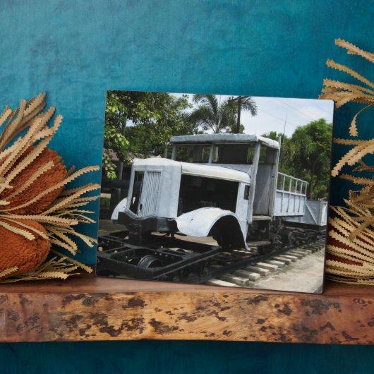 第2次世界大戦軍隊トレインアットザリバークワイブリッジ フォトプラーク (側面)