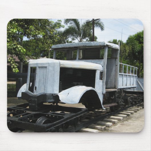 第2次世界大戦軍隊トレインアットザリバークワイブリッジ マウスパッド (正面)