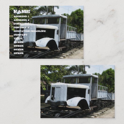 第2次世界大戦軍隊トレインアットザリバークワイブリッジ 名刺 (正面/裏面)