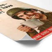 第2次世界大戦配給 – 「少ないコストで済む」 ポスター (角)