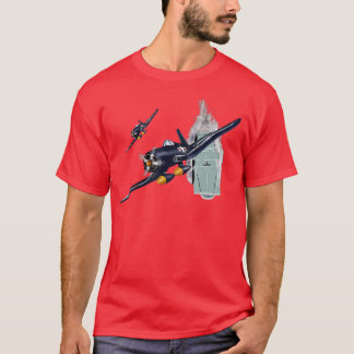 第2次世界大戦飛行機戦闘機戦闘機F4Uコルセア航空機 Tシャツ