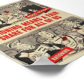 第2次世界大戦・アメリカン・ポスター – 「配給…」 ポスター (角)