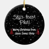 第2次世界大戦，クリスマスツリー，雪お洒落片 セラミックオーナメント (裏面)