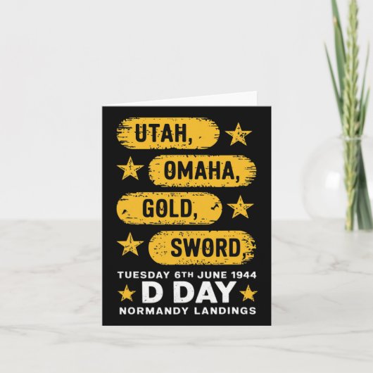 第2次世界大戦Dデイビーチ第二次世界大戦2陸軍英雄ノルマンディーL カード (正面)