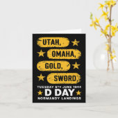 第2次世界大戦Dデイビーチ第二次世界大戦2陸軍英雄ノルマンディーL カード (黄色い花)