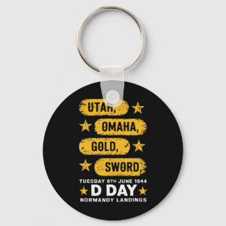 第2次世界大戦Dデイビーチ第二次世界大戦2陸軍英雄ノルマンディーL キーホルダー
