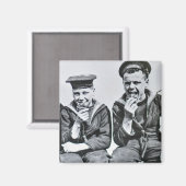 第2次世界大戦HMS Warbasth Ships Hot Cross Buns マグネット (正面/裏面)