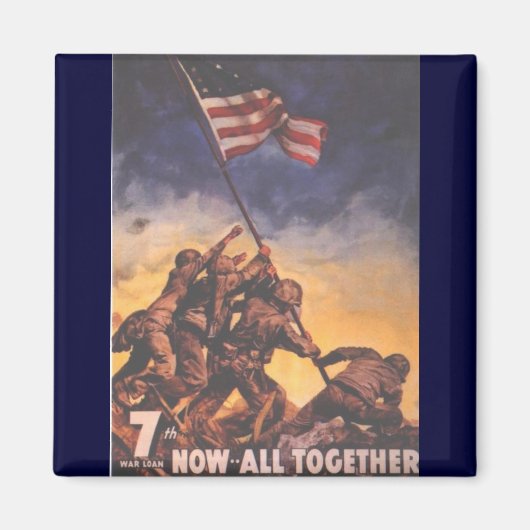 第2次世界大戦USMC 9 マグネット (正面)