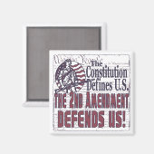 第2次補正は米国を守る マグネット (正面/裏面)