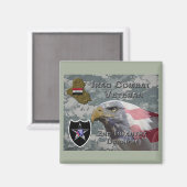 第2歩兵ディビジョンイラク戦闘退役軍人 マグネット (正面/裏面)