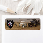 第2歩兵師団のベパッチ ラベル (インサイチュ)