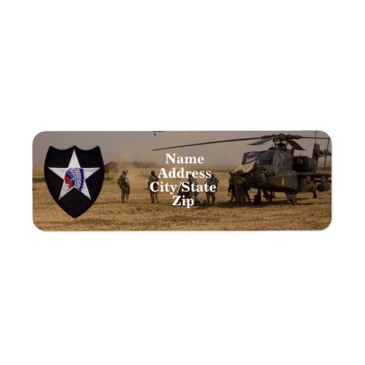 第2歩兵師団のベパッチ ラベル (正面)