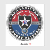 第2歩兵師団アフガニスタン退役軍人車 シール (シート)