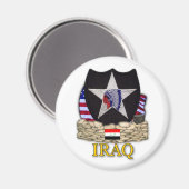 第2歩兵師団イラク戦争退役軍人マグネット マグネット (正面/裏面)
