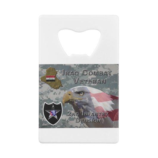 第2歩兵師団イラク戦闘退役軍人 クレジットカード栓抜き (裏面)