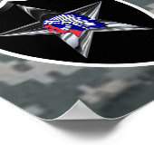 第2歩兵師団イラク戦闘退役軍人 ポスター (角)