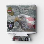 第2歩兵師団イラク戦闘退役軍人 缶クーラー (裏面)