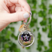 第2歩兵師団イラク砂漠嵐退役軍人v キーホルダー (手)