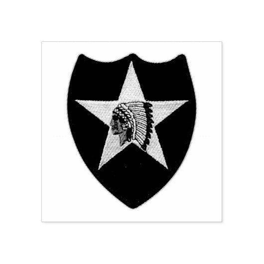 第2歩兵師団インディアンヘッド退役軍人ベット ラバースタンプ (インプリント)