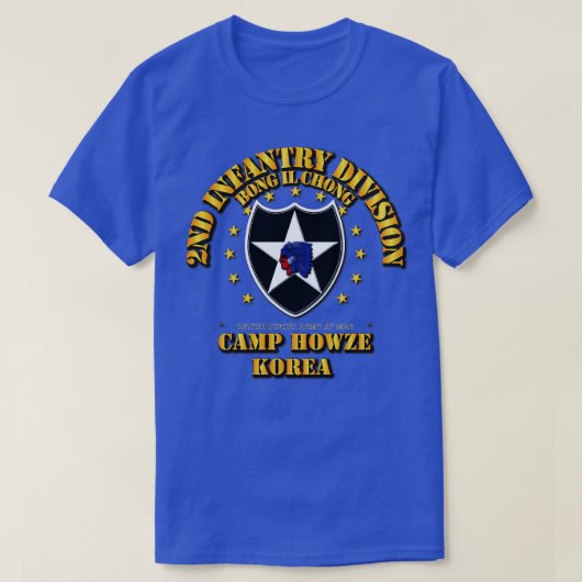 第2歩兵師団キャンプ・ハウズ Tシャツ (デザイン正面)