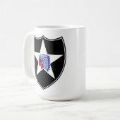 第2歩兵師団パッチ統一された州 コーヒーマグカップ (正面左)