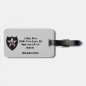 第2歩兵師団パッチ荷物タグ ラゲッジタグ (裏面横)