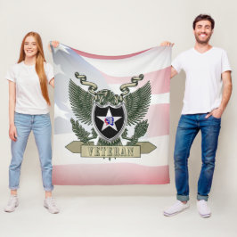 第2歩兵師団退役軍人 フリースブランケット