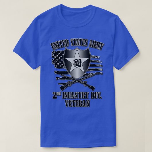 第2歩兵師団退役軍人 Tシャツ (デザイン正面)