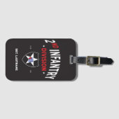 第2歩兵師団「インディアンヘッド」カスタム ラゲッジタグ (正面横)