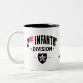 第2歩兵師団「インディアンヘッド」 動揺して ツートーンマグカップ (左)
