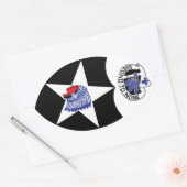 第2歩兵師団、第2位なし。 楕円形シール (封筒)